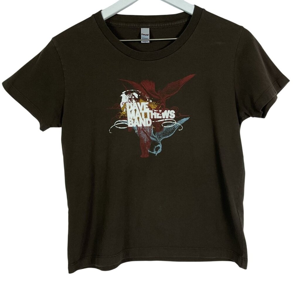 Dave Matthews Band Youth Large T-Shirt Angel Logo Graphic Cotton Royal Apparel
